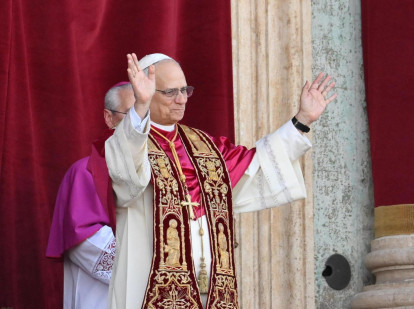 El nuevo papa León XIV, el cardenal estadounidense Roberto Francisco Prevost