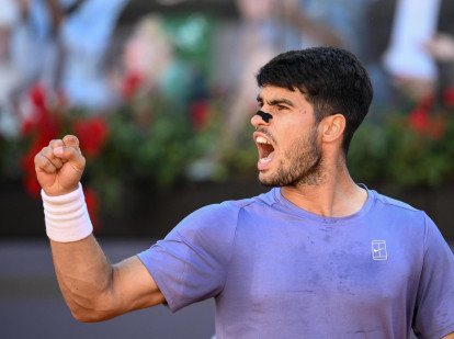 Carlos Alcaraz, en la final del Masters 1000 de Roma