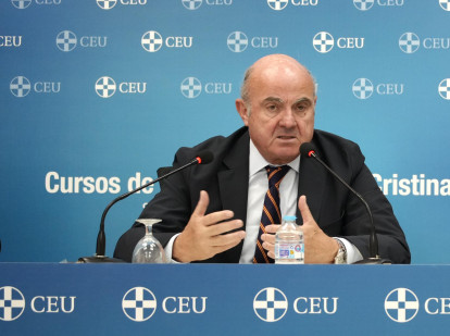 Luis de Guindos, vicepresidente del BCE, en los cursos de verano de la Universidad CEU San Pablo