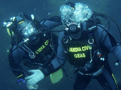 Imagen de archivo del Grupo de Especialistas en Actividades Subacuáticas (Geas) de la Guardia Civil