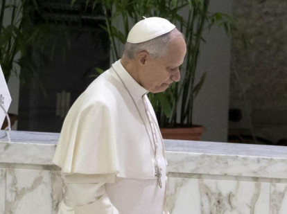 León XIV, el pasado miércoles, durante su audiencia