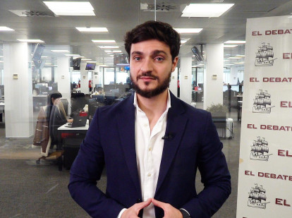 Alejandro Entrambasaguas en la redacción de El Debate