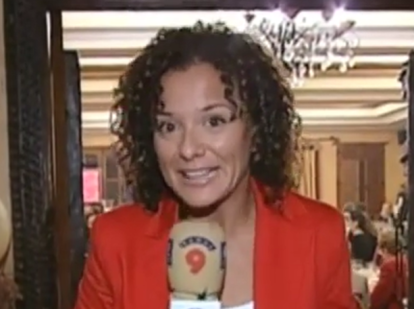 Imagen de archivo de Carolina Sellés como reportera en Canal 9.