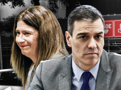 Leire Díez y Pedro Sánchez