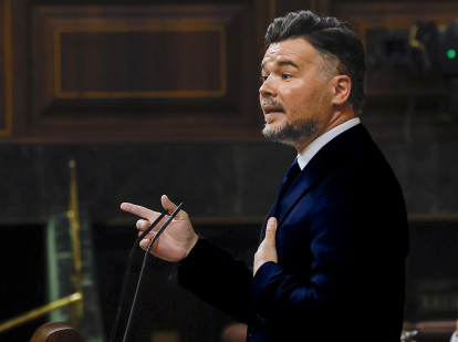 El portavoz de ERC, Gabriel Rufián