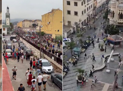 El día después en Ceuta: supermercados colapsados, calles llenas y carreras ante la policía