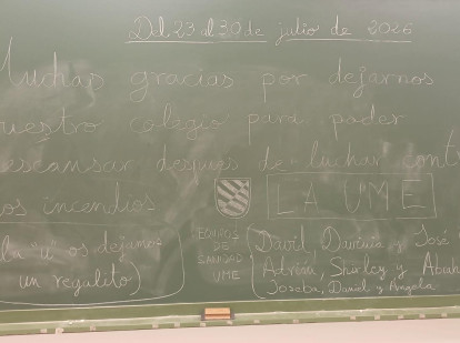 Mensaje de la UME a los niños de Almorox, Toledo