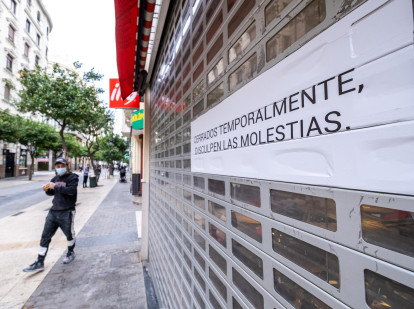 Comercio cerrado en Valencia