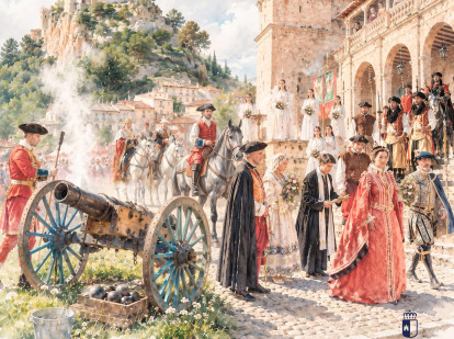 Cartel de la programación del estand de la Junta en la Feria de Albacete