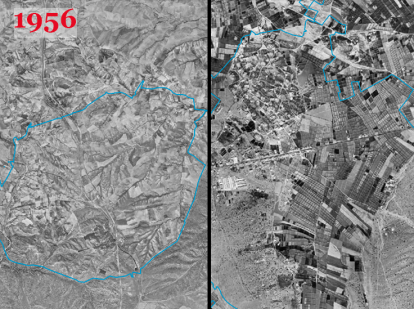 Imágenes aéreas tomadas en 1956 (Instituto Geográfico Nacional)