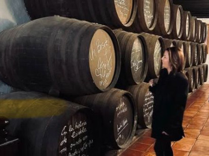 Eva Longoria, en Bodegas Campos