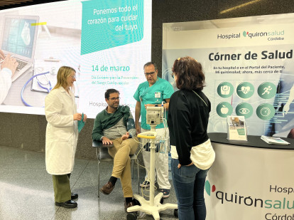 Control de colesterol y tensión arterial por parte de los profesionales del Hospital Quirónsalud Córdoba