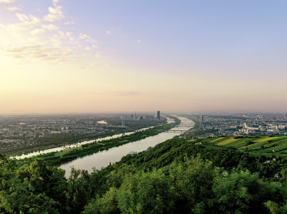 El río Danubio a su paso por Viena.