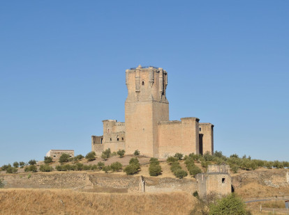 Vista general del castillo de Belalcázar.