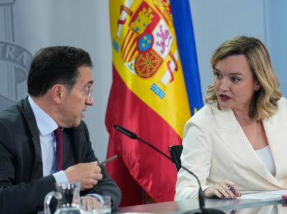 Los ministros Pilar Alegría y José Manuel Albares