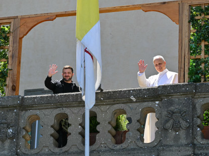 El Papa ha recibido en Villa Barberini al presidente de Ucrania, Volodimir Zelenski