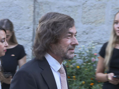 El juez Santiago Pedraz, a su llegada a la recepción oficial en la residencia de la Embajada de Marruecos en Madrid