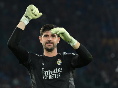Thibaut Courtois, en un partido con el Real Madrid esta temporada