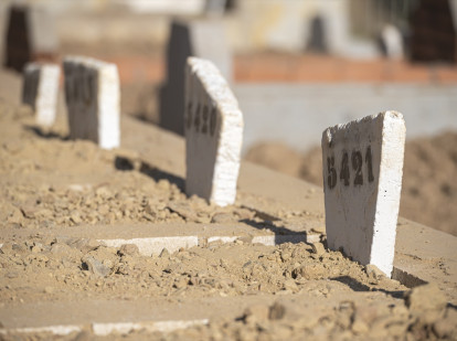 (Foto de ARCHIVO)
Entierro de varios migrantes, en el cementerio musulmán, a 22 de agosto de 2026, en Ceuta (España)
