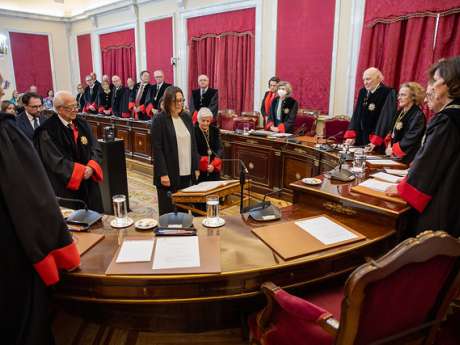 Pleno del Consejo de Estado, bajo la Presidencia de Carmen Calvo