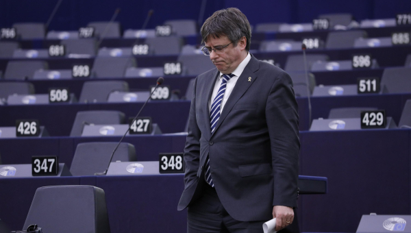 Carles Puigdemont en el Parlamento Europeo