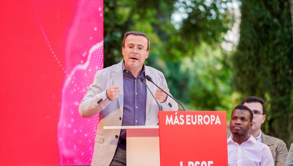El secretario general del PSOE de Extremadura, Miguel Ángel Gallardo