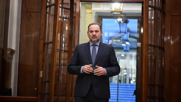 El exministro José Luis Ábalos en el Congreso de los Diputados