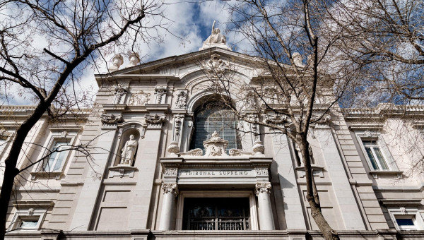 Fachada del Tribunal Supremo.