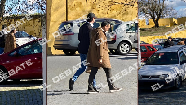 David Sánchez junto a Ricardo Cabezas este martes en Elvas (Portugal)