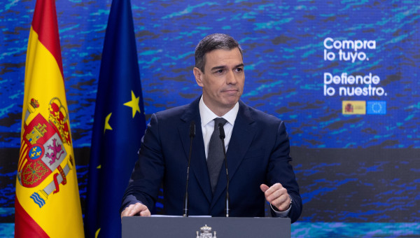 El presidente del Gobierno, Pedro Sánchez
