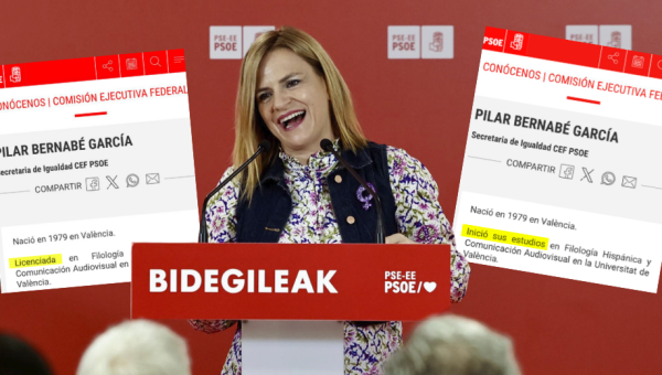 La delegada del Gobierno en la Comunidad Valenciana, Pilar Bernabé, en un acto del PSOE