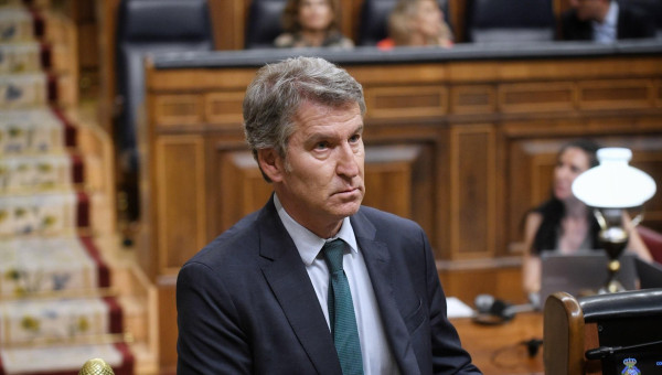 El presidente del PP, Alberto Núñez Feijóo