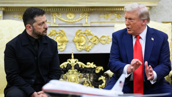 Trump junto a Zelenski este lunes en la Casa Blanca
