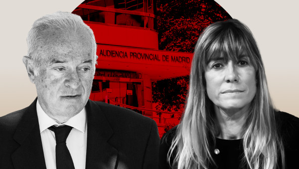 Montaje del juez Juan Carlos Peinado y de Begoña Gómez