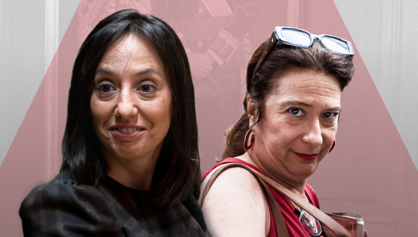 Mercedes González, directora de la Guardia Civil, y Leire Díez