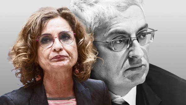 José Antonio Marco Sanjuán, presidente del TEAC, y la vicepresidenta y ministra María Jesús Montero