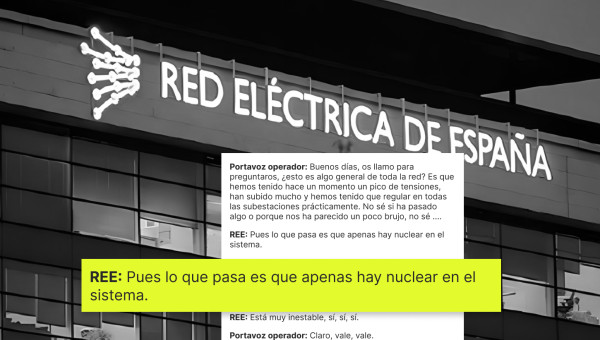 Conversación entre un portavoz de una operadora eléctrica y REE