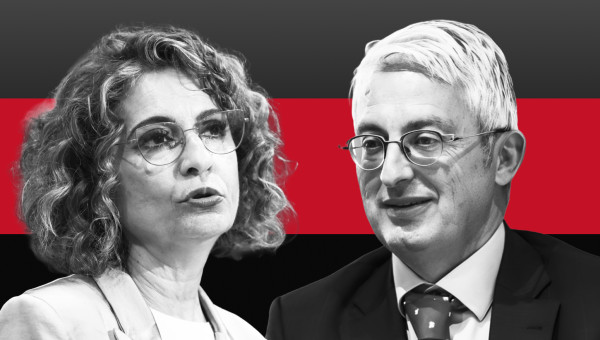 José Antonio Marco Sanjuán y María Jesús Montero, vicepresidenta del Gobierno y ministra de Hacienda