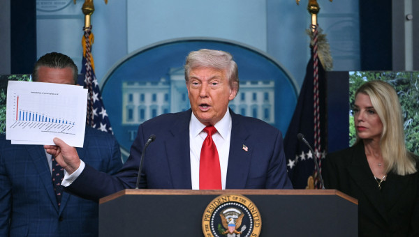Trump anunciando el despliegue de la Guardia Nacional