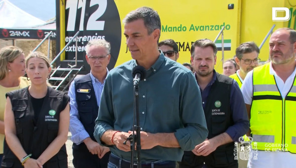 María Guardiola y Pedro Sánchez