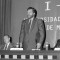 El rector de la Universidad Politécnica de Madrid, Saturnino de la Plaza Pérez (c), acompañado del alcalde de Madrid, José María Álvarez del Manzano (i) y del consejero de Educación y Cultura de la CAM, Gustavo Villapalos (d)