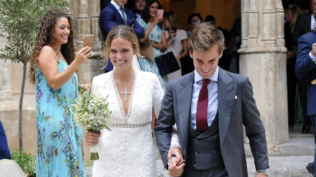 Martina de Jáudenes el día de su boda