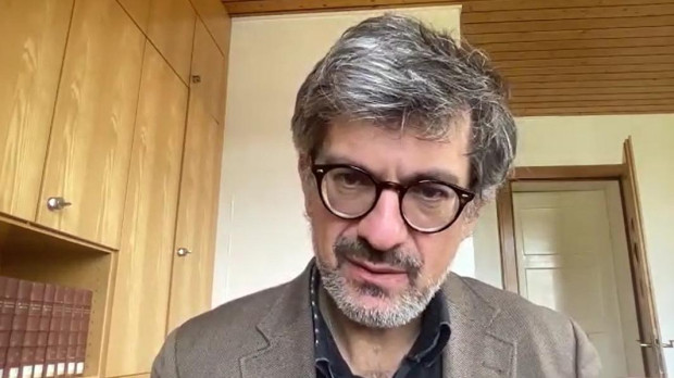 Fabrice Hadadj atiende por videollamada al diario El Debate
