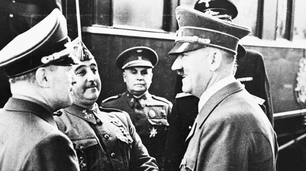 El saludo de Hitler y Franco en la Entrevista de Hendaya