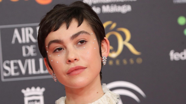 Actress Greta Fernandez at photocall of the 34th annual Goya Film Awards in Malaga on Saturday, 25 January 2020. En la foto, con maquillaje de piedras / brillantes