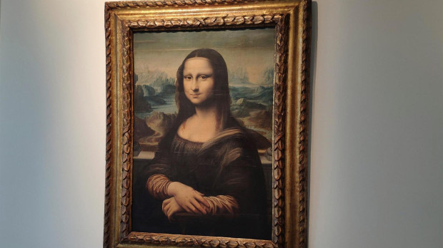 Réplica de la Mona Lisa expuesta en Bruselas