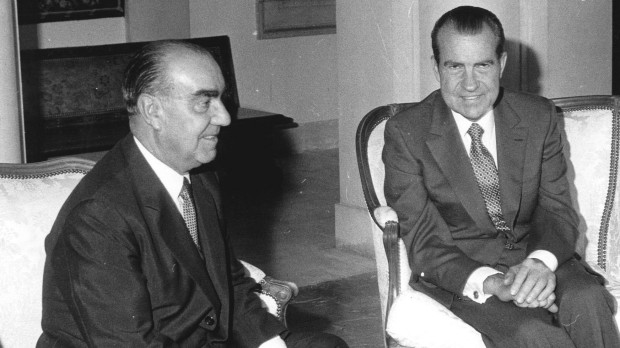 El almirante Carrero Blanco y Richard Nixon