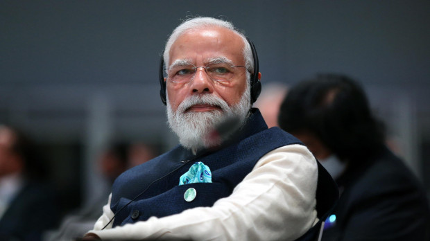 El primer ministro indio Narendra Modi en la COP26