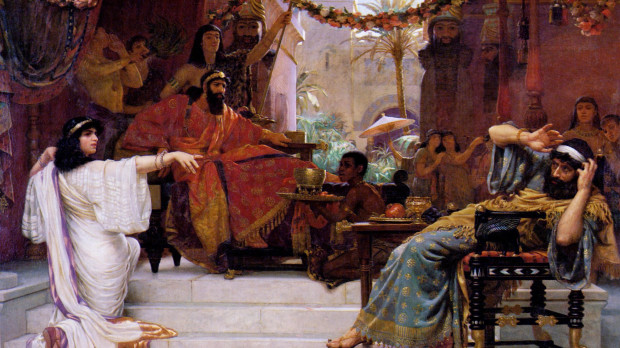 Ester denunciando a Aman, de Ernest Normand