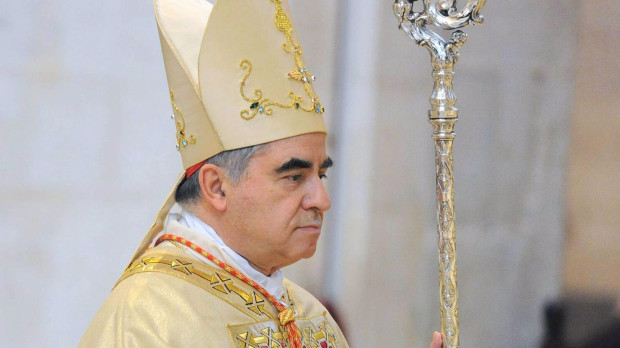 El cardenal Angelo Becciu en septiembre de 2020